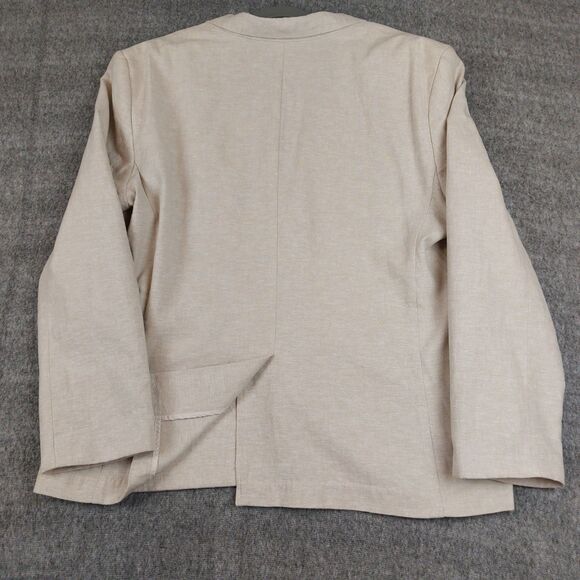 Linen Blend Old Navy Men's Size XL Blazer Sport Coat Casual Stones Throw Beige - Picture 5 of 11